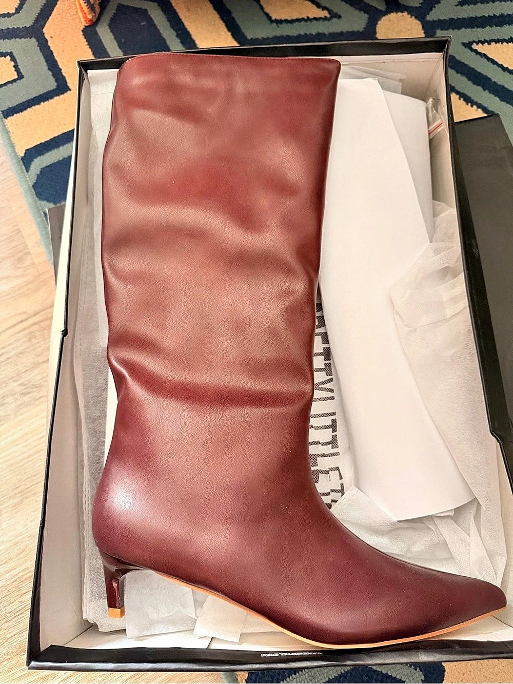 PrettyLittleThing Stiletto Knee High Heeled Boots NWOT